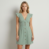 Marina Vestido Rayas Botones