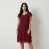 Martina Vestido Midi con Volantes