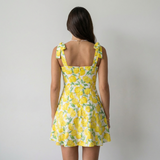 Lucía Vestido Floral Amarillo